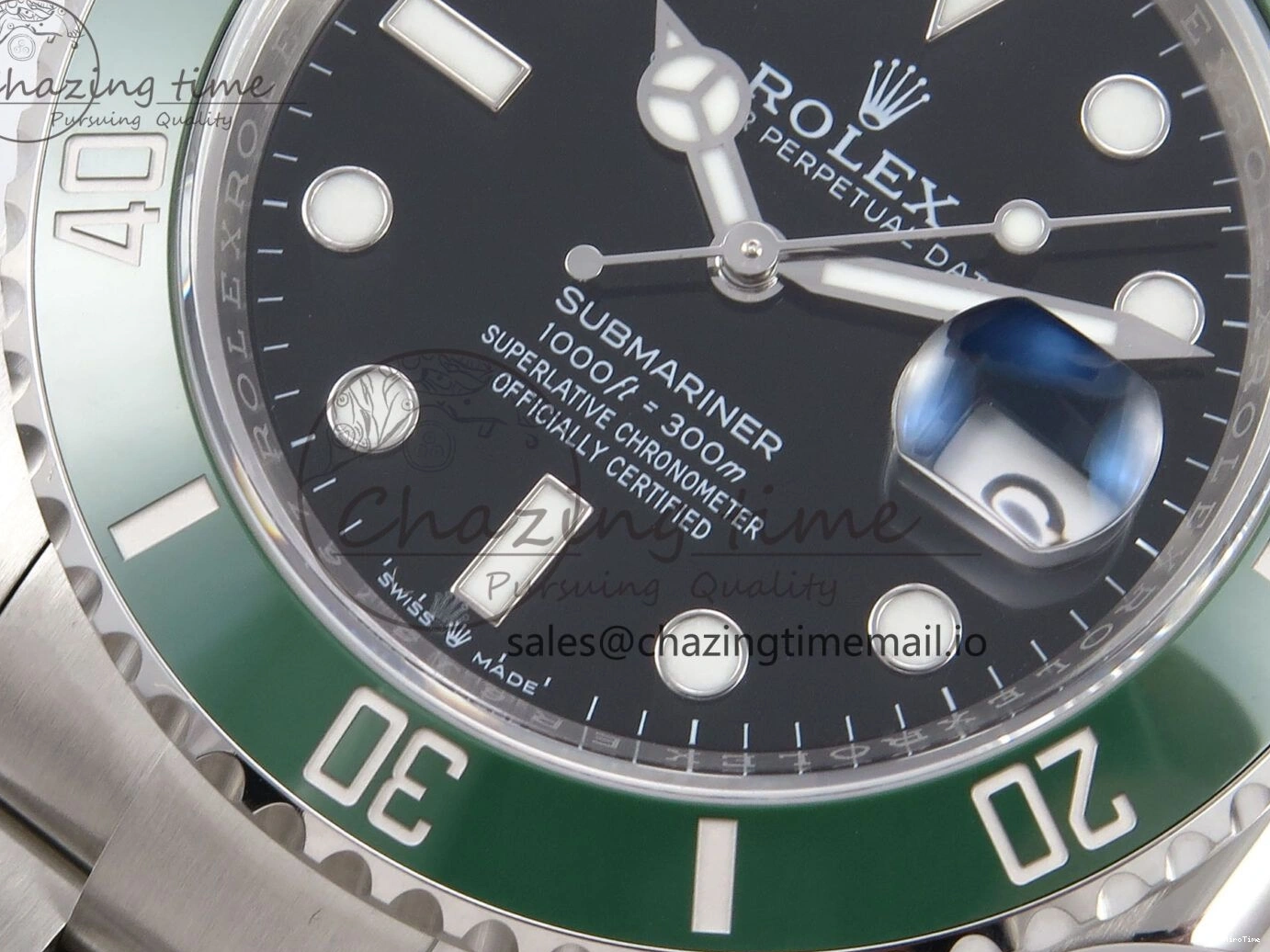 MiroTime 0113 Submariner 41mm 126610 LV Green Ceramic EWEF Best Edition on Bracelet SH Durable 1035